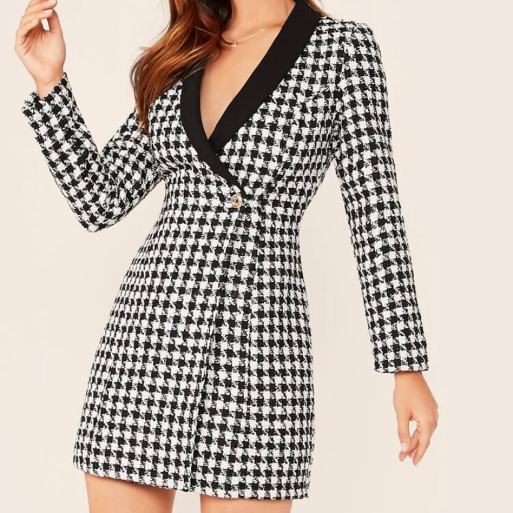 Houndstooth dress
